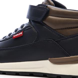 Baskets Marine Garçon Levi's Ascot vue 0