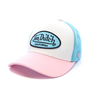 Casquette Blanc/Turquoise/Rose Homme Von Dutch Ahig vue 0