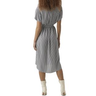 Robe à Marine/Blanc Femme Vero Moda Bumpy vue 2