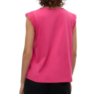 Top Or Femme Vero Moda Vmemily Sl Gathering Top Jrs Noos 10305210-R°Y vue 2