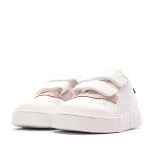 Baskets Blanc/Rose Puma Cali Court Match vue 6