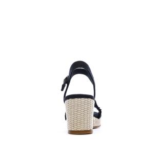 Tommy Hilfiger Women’s Black Heeled Sandals – Wedgeee Photo of the Espace des Marques %store% store - view of %key%
