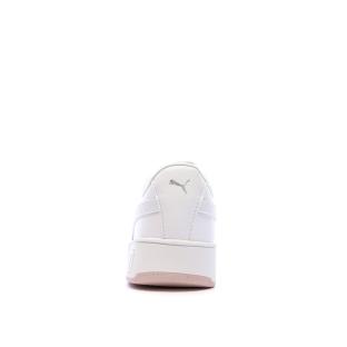 Baskets Blanches Fille Puma Carina vue 3