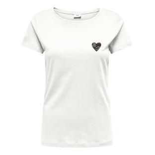 Women’s White/Black T-shirt by JDY Paris Photo of the Espace des Marques %store% store - view of %key%