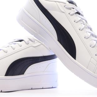 Baskets Blanches/Noires Homme Puma Court Classico vue 7