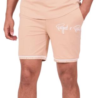 Short Rose Pêche/Blanc Homme Project X Paris WW vue 0
