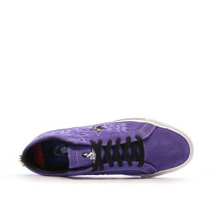 Baskets Violettes Homme Converse One Star Pro vue 4