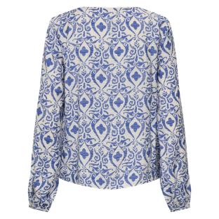Blouse Blanche/Bleu Femme JDY Troya vue 2