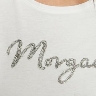 T-shirt Blanc Femme Morgan Dgana vue 3