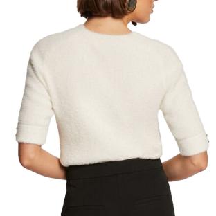 Pull Manches Courtes Ecru Femme Morgan MTOM vue 2