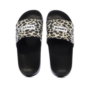 Claquettes Noir Fille Levi's Pool vue 0