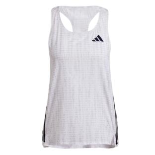 Débardeur Blanc/Noir Femme Adidas Adizero vue 0