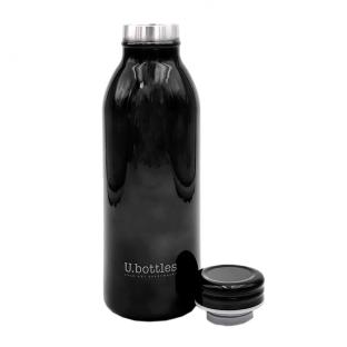 Bouteille Isotherme Noir brillant U.Bottles City 450ml vue 2