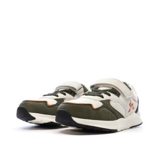 Baskets Beiges/Kaki Garçon Le Coq Sportif Runner vue 6
