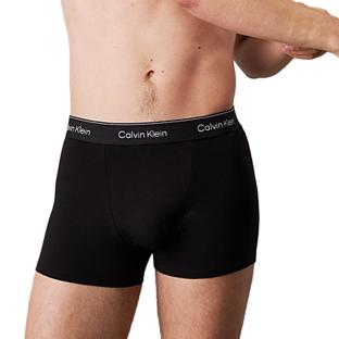 X3 Boxers Noir Homme Calvin Klein Jeans Low Rise Trunk vue 2