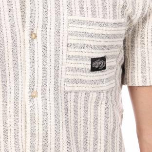 Chemise Ecru/Beige Homme Teddy Smith Akuma vue 0