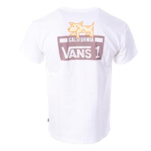 T-Shirt Blanc Homme Vans Plate vue 2