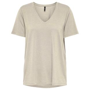 T-shirt Beige Femme Only Harly pas cher