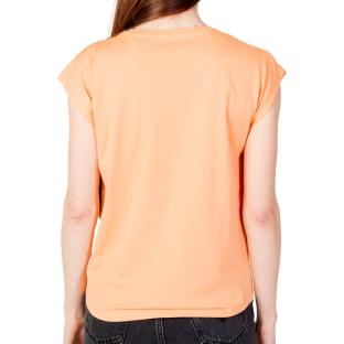 T-shirt Orange Femme Pepe jeans Bloom vue 2