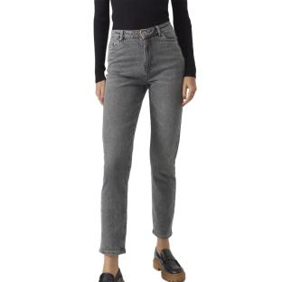 Jean Mom Gris Femme Vero Moda Linda pas cher