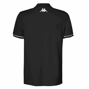 Polo Noir Homme Kappa Barli vue 0