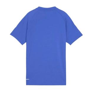 T-Shirt Bleu Garçon Puma Evostripesd vue 0