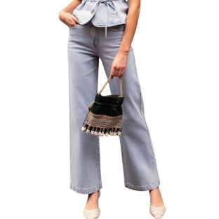 Jean Flare Bleu Femme Oraije Mona JD671 vue 0