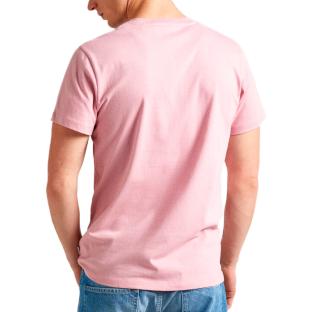 T-shirt Rose Homme Pepe jeans Clement vue 2