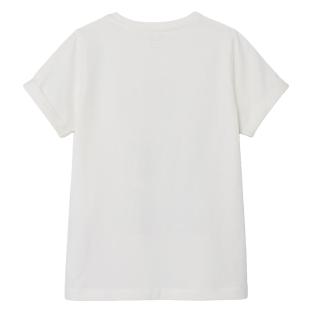 T-shirt Blanc Fille Name it Jax Wednesday vue 0
