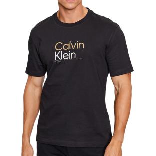 T-shirt Noir Homme Calvin Klein Jeans Multi Color pas cher
