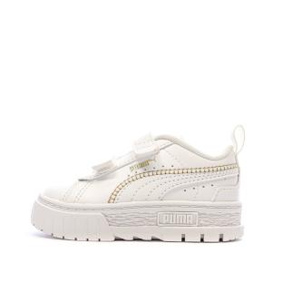 Baskets Blanches Fille Puma Stitching pas cher