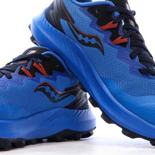 Chaussures de Running Bleu Femme Saucony Peregrine vue 7