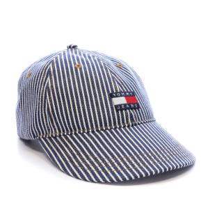 Casquette Bleue Mixte Tommy Hilfiger Heritage Stripe vue 2