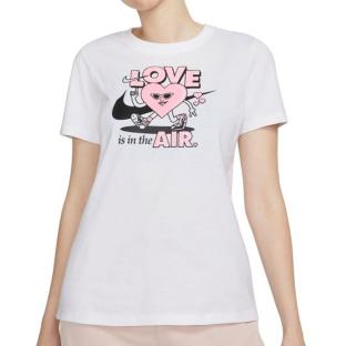 T-shirt Blanc Femme Nike Vday vue 0
