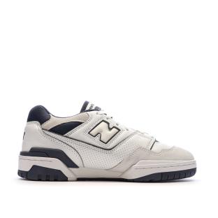 Baskets Blanches/Marine Homme New Balance BB550 vue 2