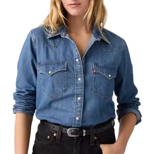 Chemise Bleu Moyen Femme Levi's The Ultimate Western vue 0