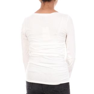 T-Shirt Blanc Femme Vero Moda Saanvi vue 2