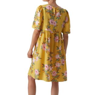 Robe Jaune Femme Mamalicious Palma vue 0