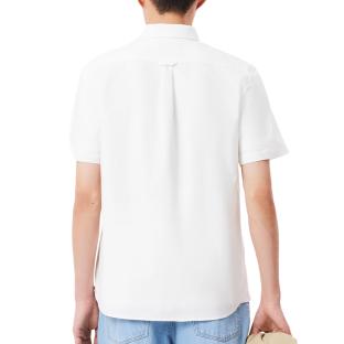Chemise Manches Courtes Blanche Homme Lacoste CH0219 vue 2