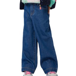 Blaue Loose-Jeans für Mädchen von Billieblush Bleach Ansicht 0