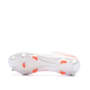 Chaussures de football Blanc/Orange Homme Puma Ultra 5 Play Mxsg vue 5