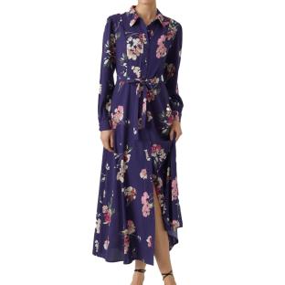 Women's navy patterned dress Vero Moda Shilah Naja Photo of the Espace des Marques %store% store - view of %key%