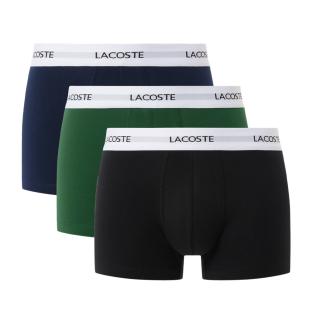 X3 Sous-vêtement Marine/Vert/Noir Homme Lacoste Stret pas cher
