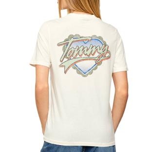T-Shirt Beige Femme Tommy Hilfiger DW0DW21524 vue 0