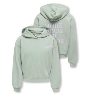 Sweat à Capuche Vert Fille Kids ONLY Amor Life vue 0