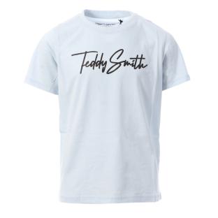 T-shirt Bleu Garçon Teddy Smith Evan pas cher