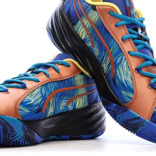 Baskets de basketball Bleu Homme Puma All-pro Nitro vue 7