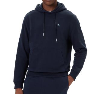 Sweat à Capuche Marine Homme Calvin Klein Jeans 350 Terry Monog pas cher