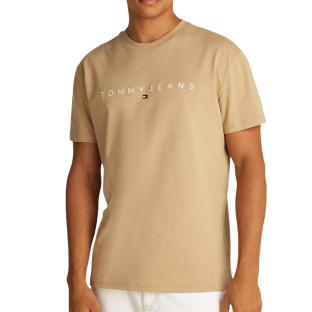 T-Shirt Beige Homme Tommy Hilfiger Reg Linearss vue 0