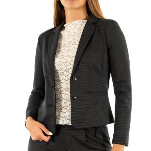 Blazer Marine Femme Only Poptrash-sio Dobby Blazer pas cher